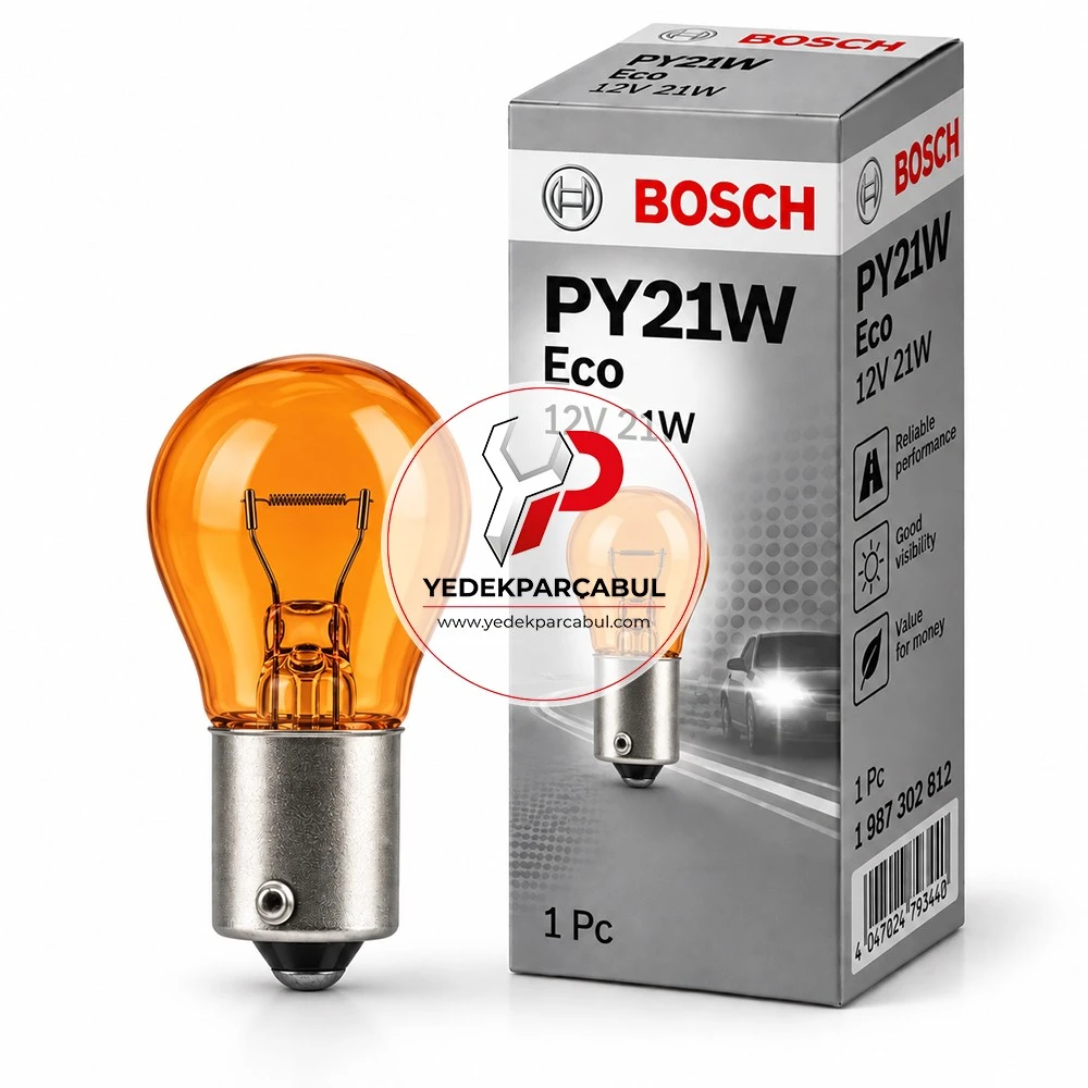 Bosch Ampul PY21W Eco 12V 21W
