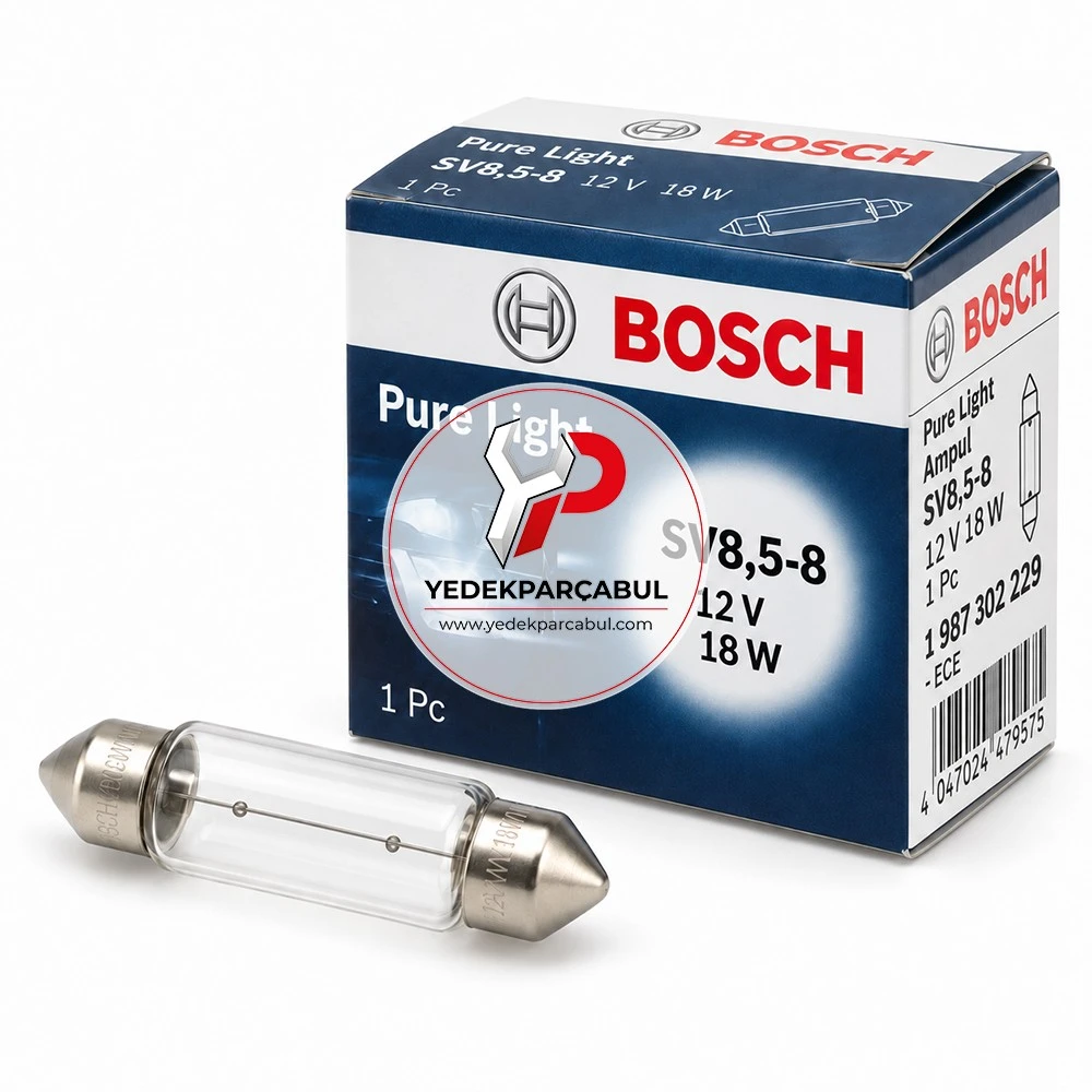 Bosch Ampul SV8,5-8 Pure Light 12V 18W