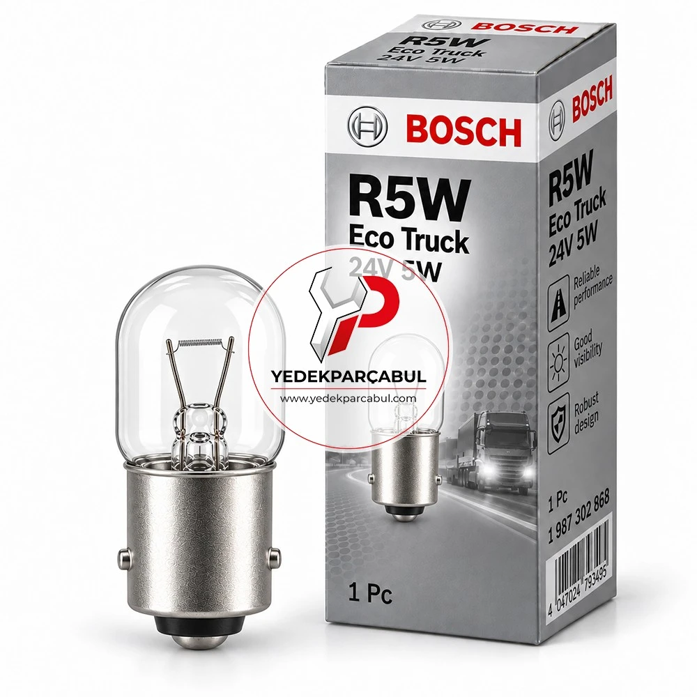 Bosch Ampul R5W Eco Truck 24V 5W