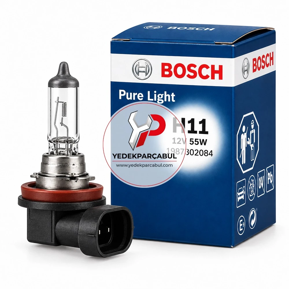 Bosch Ampul H11 Pure Light 12V 55W