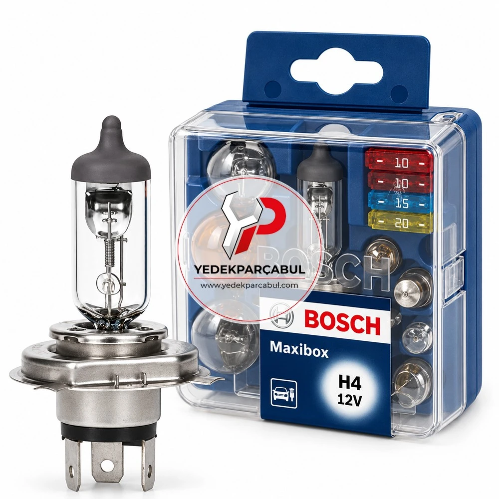 Bosch Ampul Seti H4 Maxibox 12V 60/55W