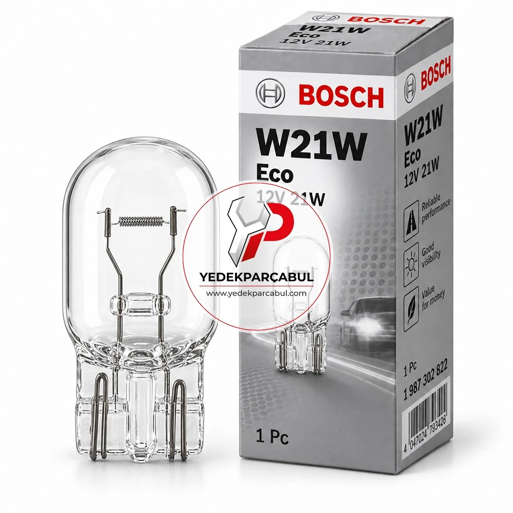 Bosch Ampul W21W Eco 12V 21W
