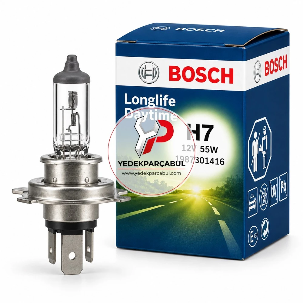 Bosch Ampul H7 Longlife Daytime 12V 55W