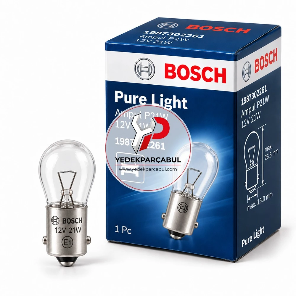 Bosch Ampul P21W Pure Light 12V 21W