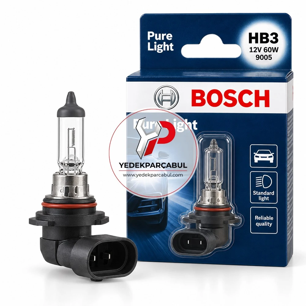 Bosch Ampul HB3 Pure Light 12V 60W