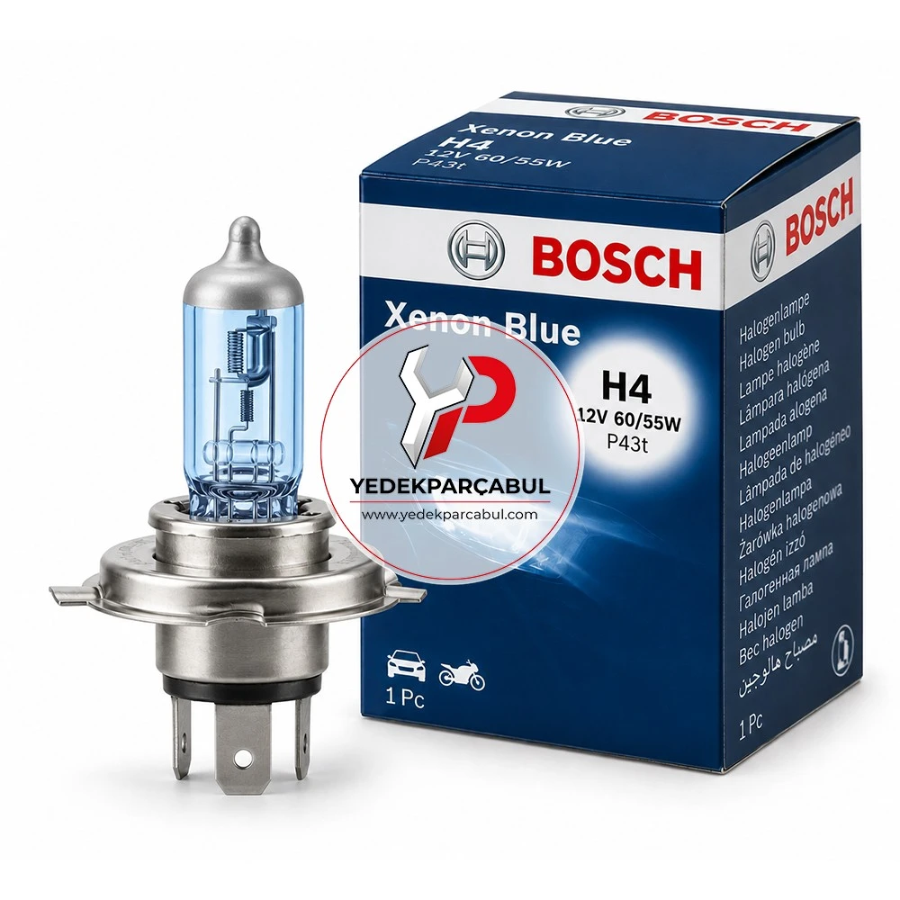 Bosch Ampul H4 Xenon Blue 12V 60W/55W
