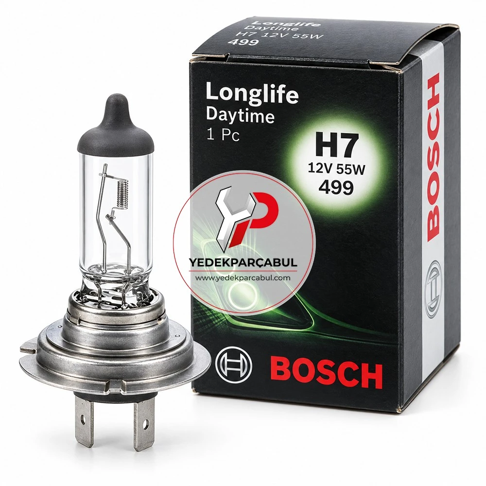 Bosch Ampul H7 Longlife Daytime 12V 55W