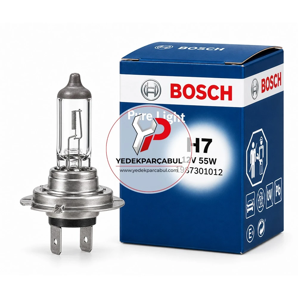 Bosch Ampul H7 Pure Light 12V 55W