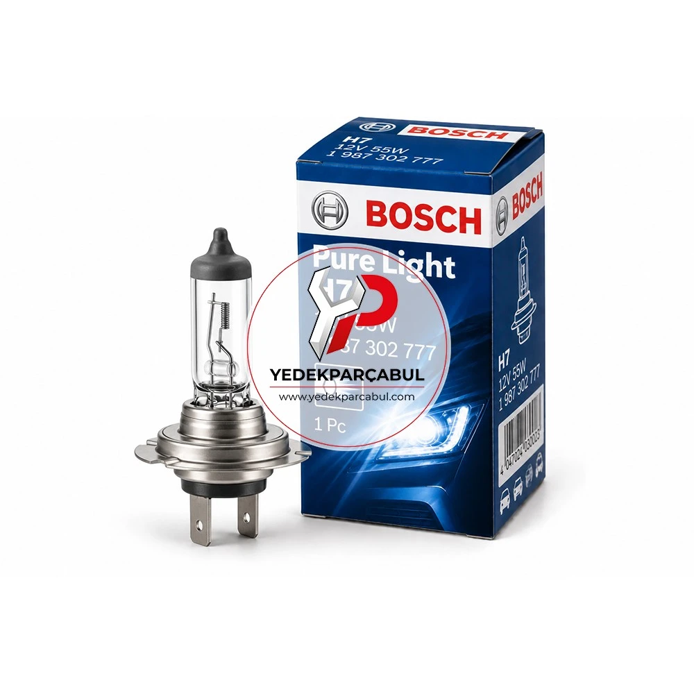 Bosch Ampul H7 Pure Light 12V 55W