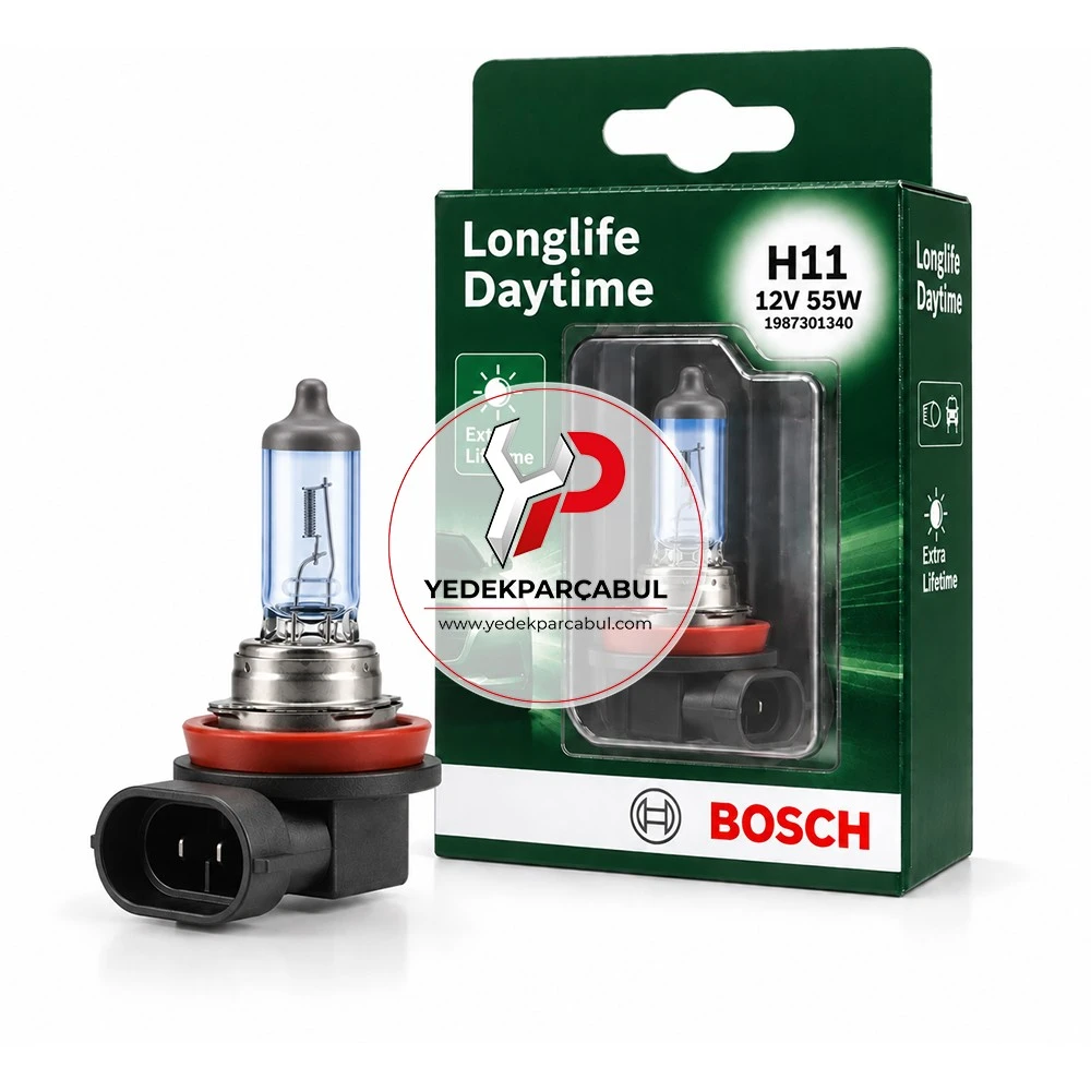 Bosch Ampul H11 Longlife Daytime 12V 55W