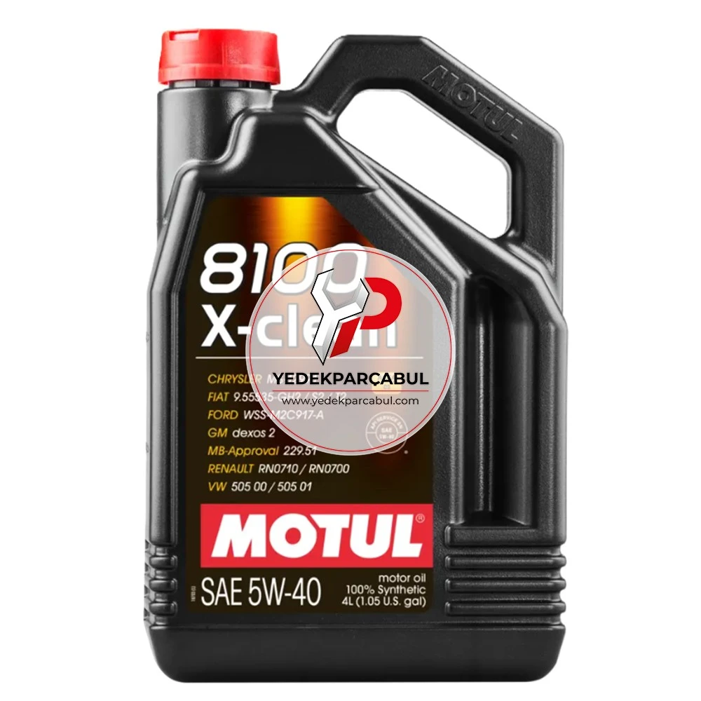 Motul 8100 X-Clean 5W-40 Motor Yağı 4 Litre