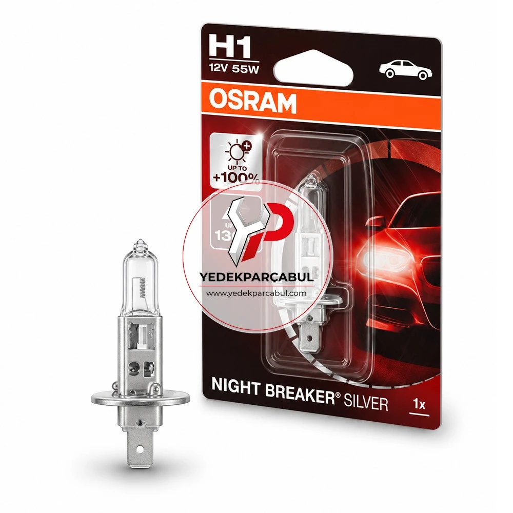 Osram Ampul H1 Night Breaker® Silver 12V 55W