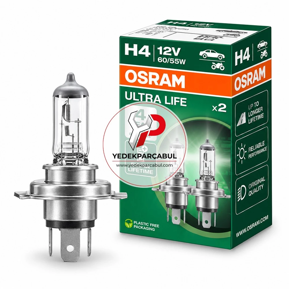 Osram Ampul H4 Ultra Life 12V 60/55W