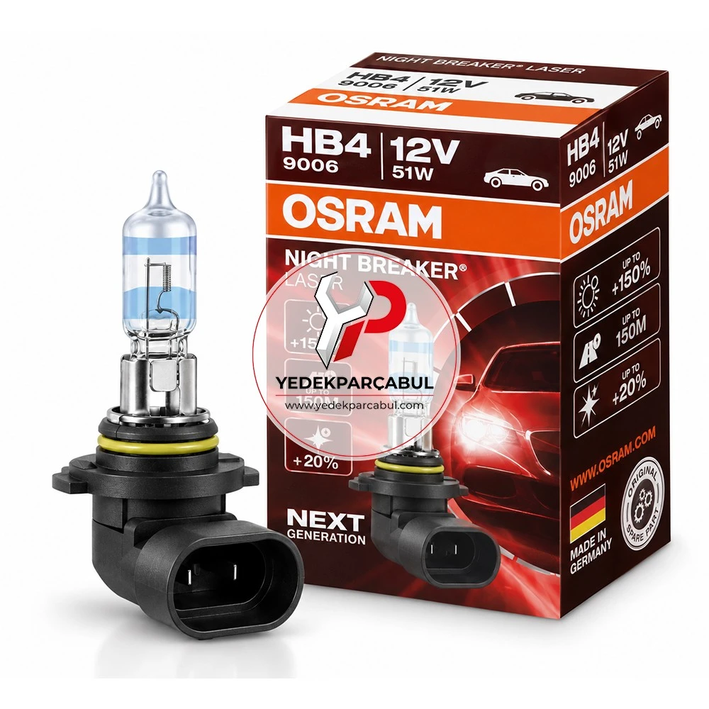 Osram Ampul HB4 Night Breaker® Laser 12V 51W