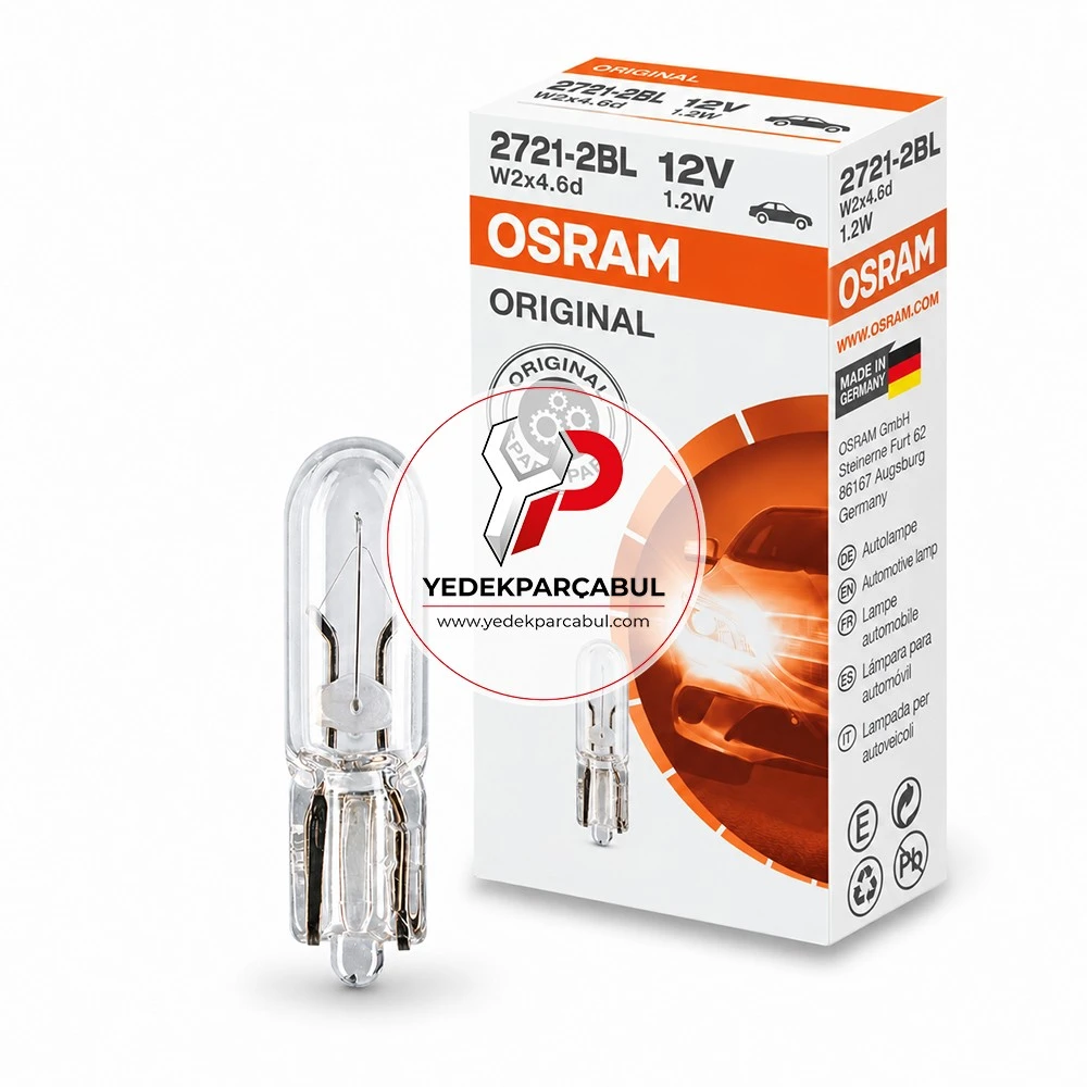 Osram Ampul W2x4.6d 12V 1.2W