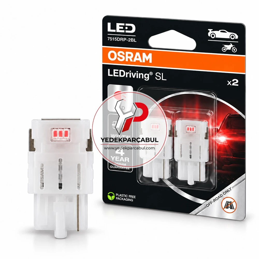 Osram Led Ampul W21W/5W LEDriving® SL 12V 1.7W (Kırmızı)