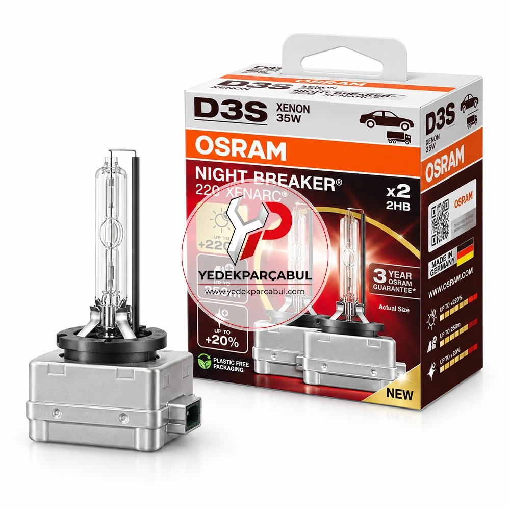 Osram Xenon Ampul D3S Xenarc® Night Breaker® 220 42V 35W