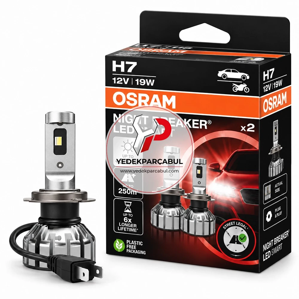 Osram Led Ampul H7 Night Breaker® Led Smart 12V 16W