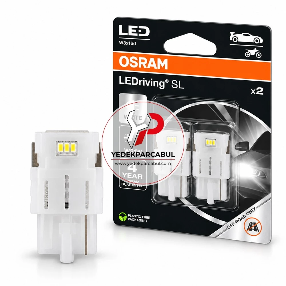 Osram Led Ampul W21W LEDriving® SL 12V 1.4W (Beyaz)