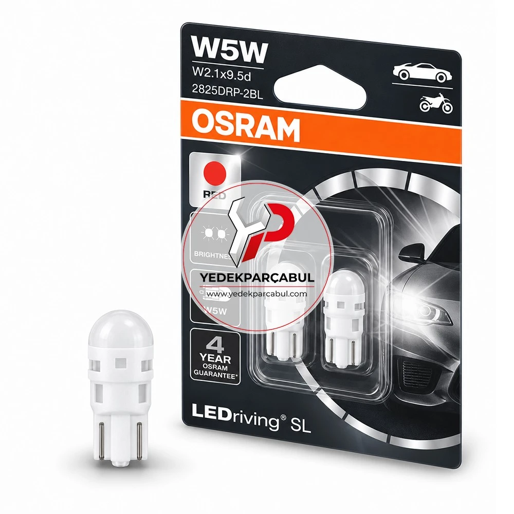 Osram Led Ampul W5W LEDriving® SL (Kırmızı) 12V 1W