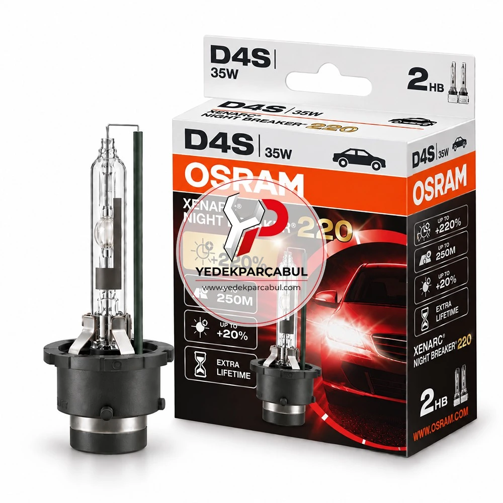 Osram Xenon Ampul D4S Xenarc® Night Breaker ® 220 42V 35W