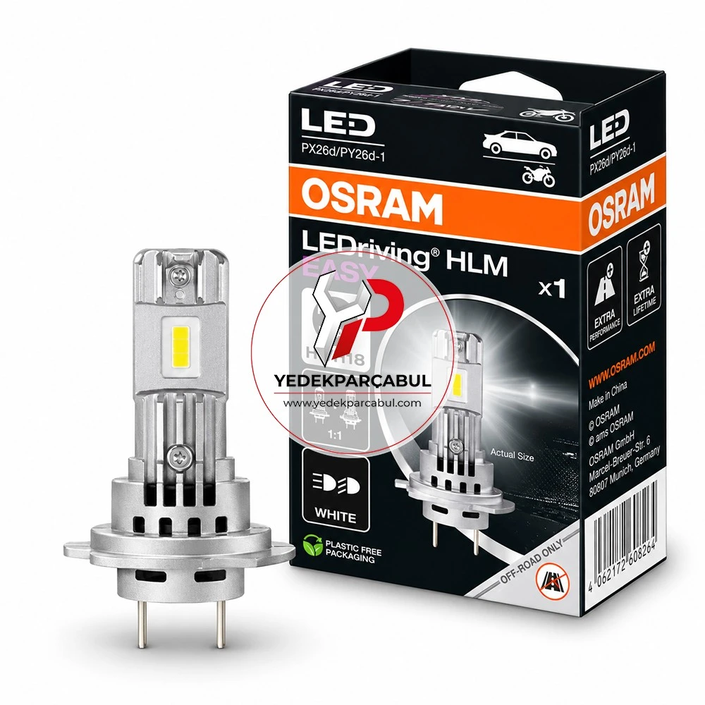 Osram Led Ampul H7/H18 LEDriving® HLM Easy 12V 16W