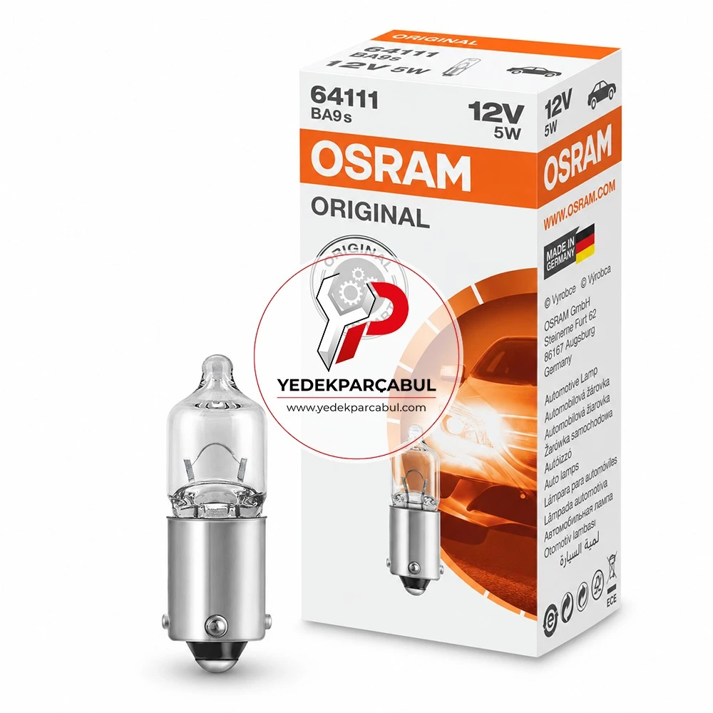 Osram Park Ampulü BA9s 12V 5W