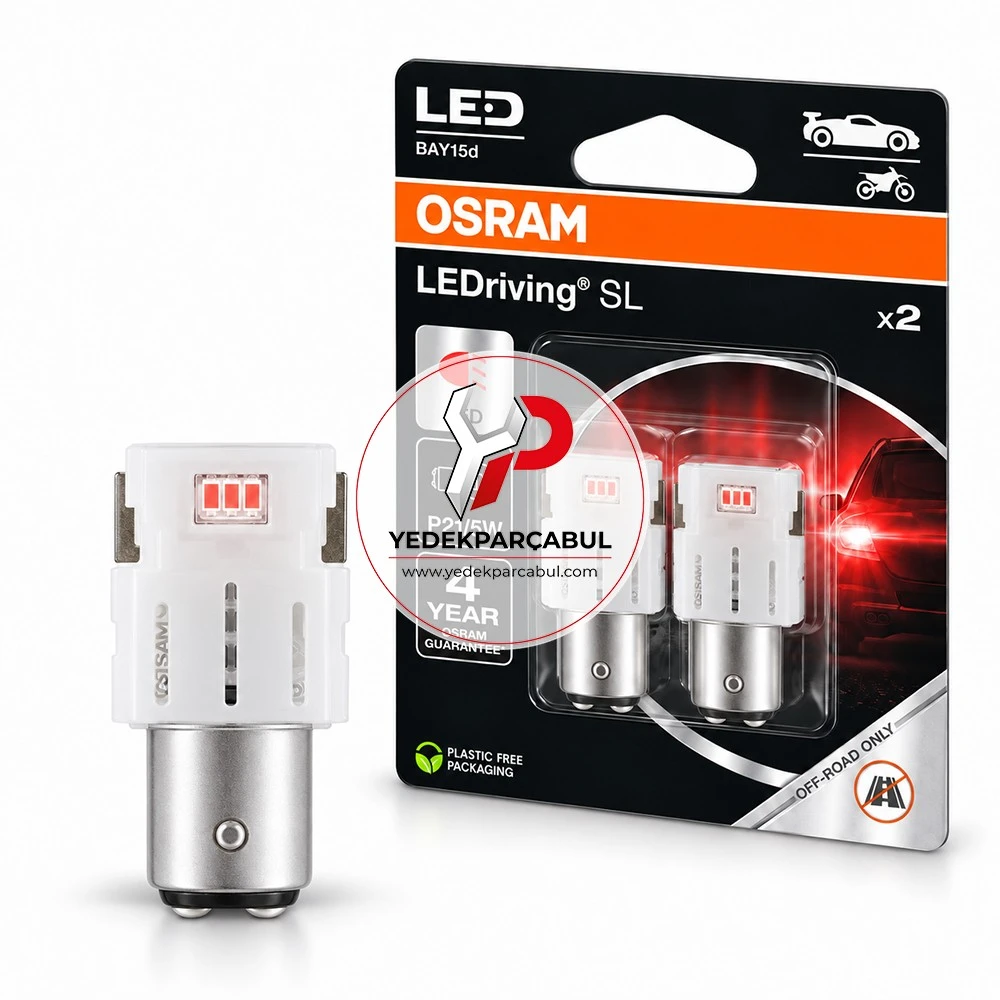 Osram Led Ampul P21/5W LEDriving® SL 12V 1.7W (Kırmızı)