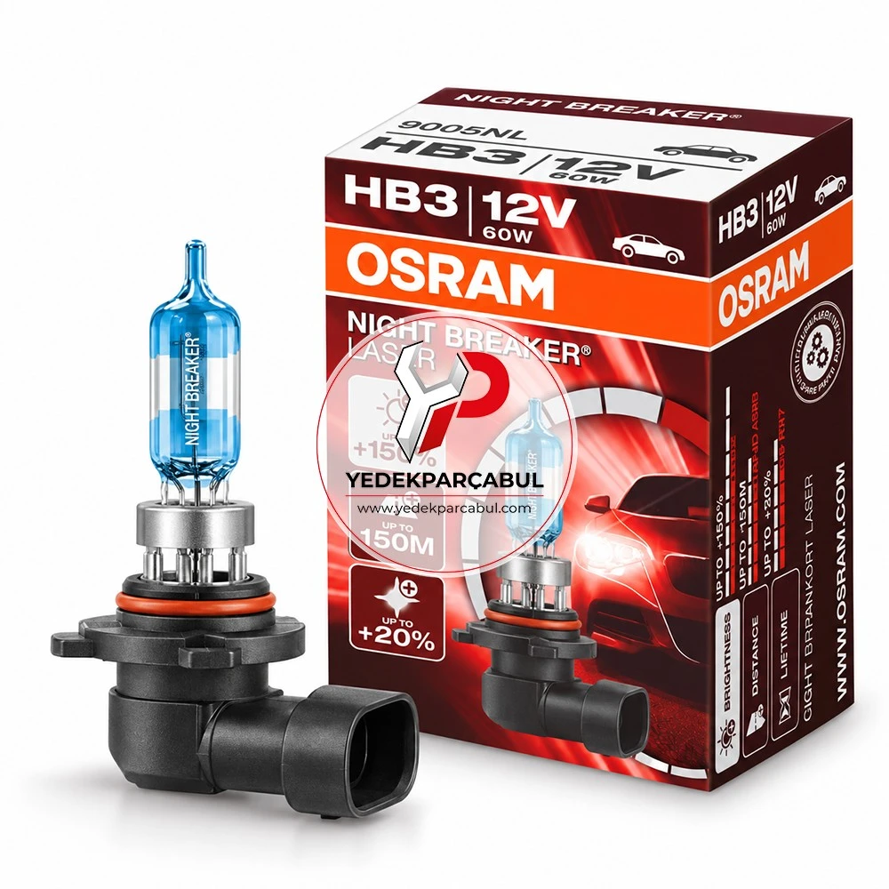 Osram Ampul HB3 Night Breaker® Laser 12V 60W