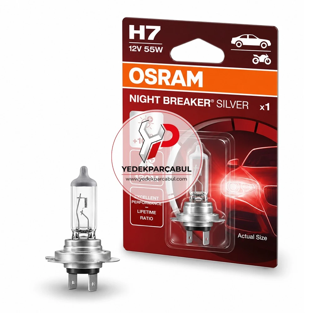 Osram Ampul H7 Night Breaker® Silver 12V 55W