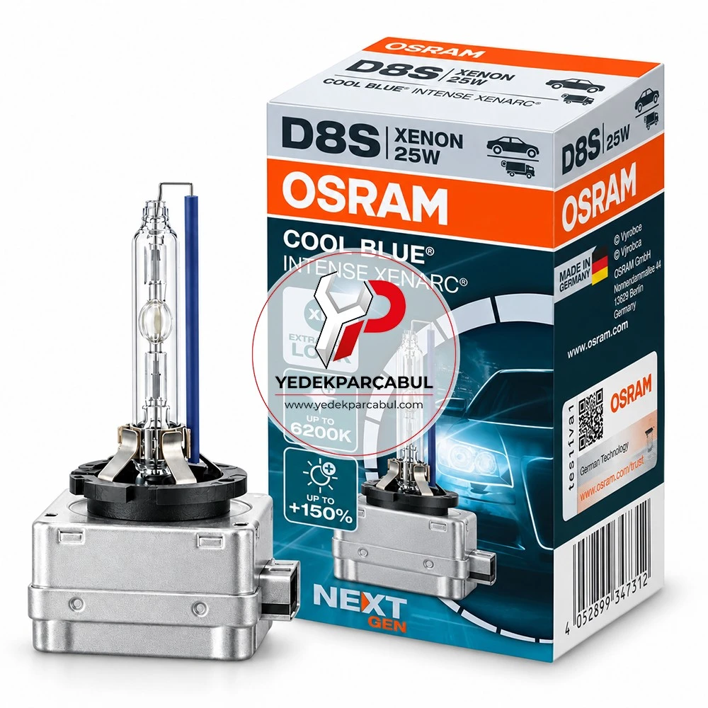 Osram Xenon Ampul D8S Xenarc® Cool Blue® Intense 42V 25W