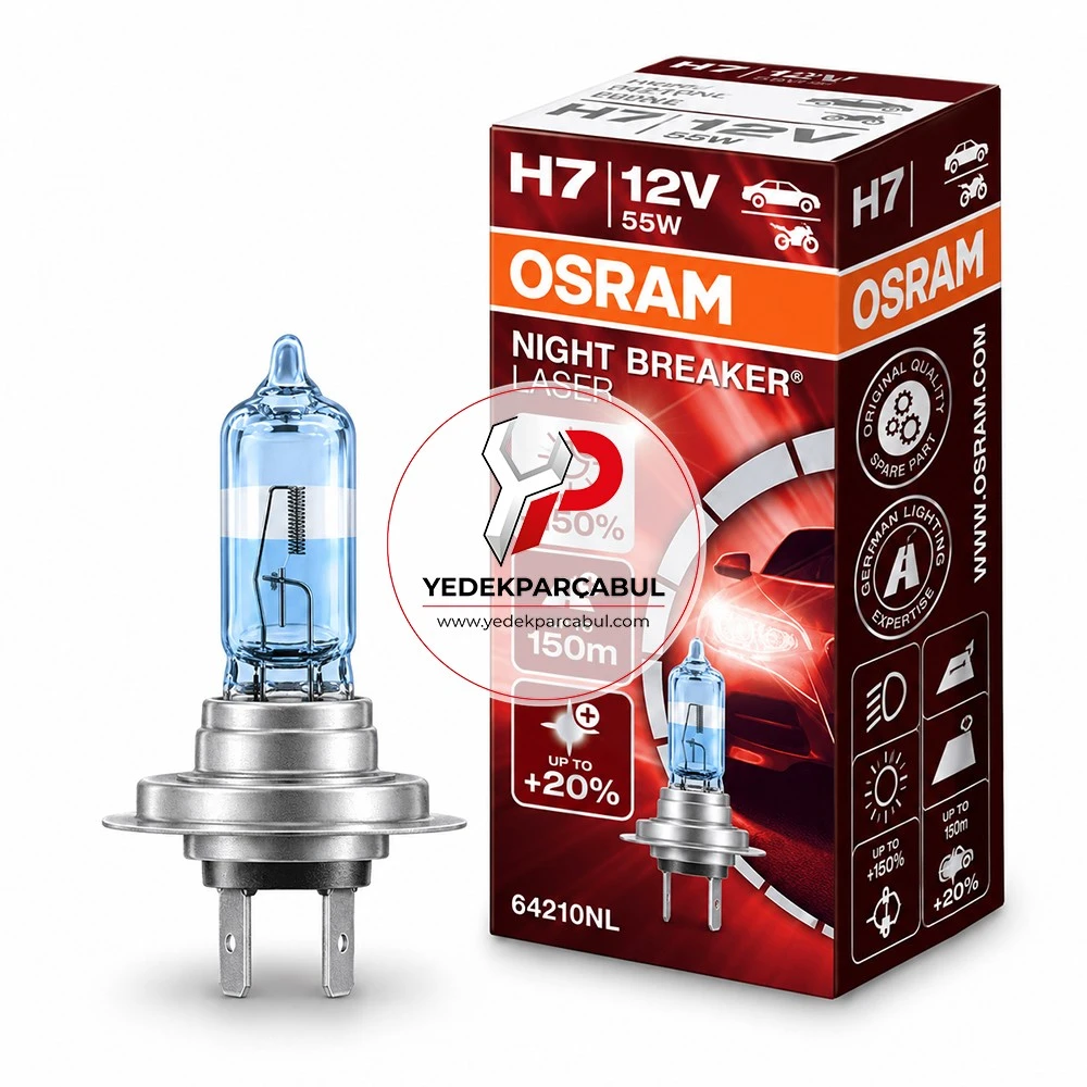 Osram Ampul H7 Night Breaker® Laser 12V 55W