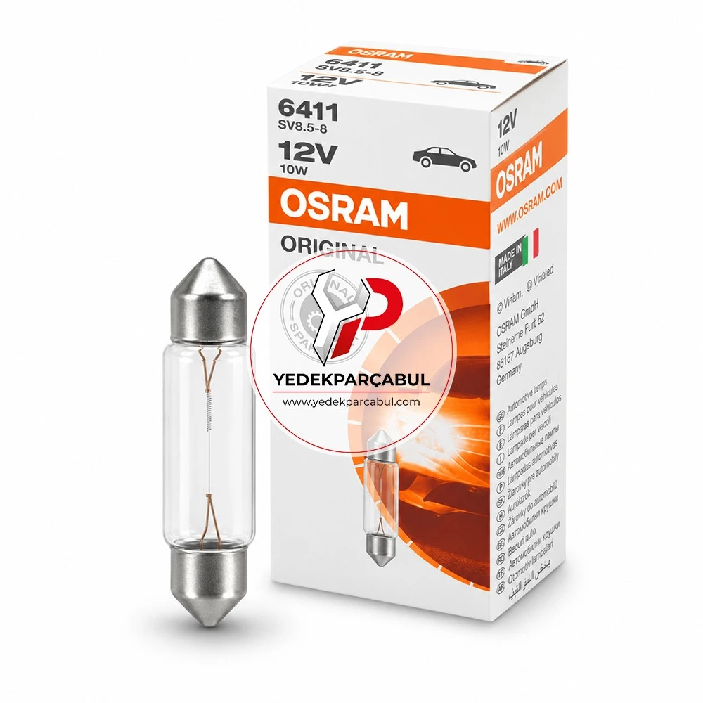 Osram Tavan Ampulü SV8.5-8 12V 10W