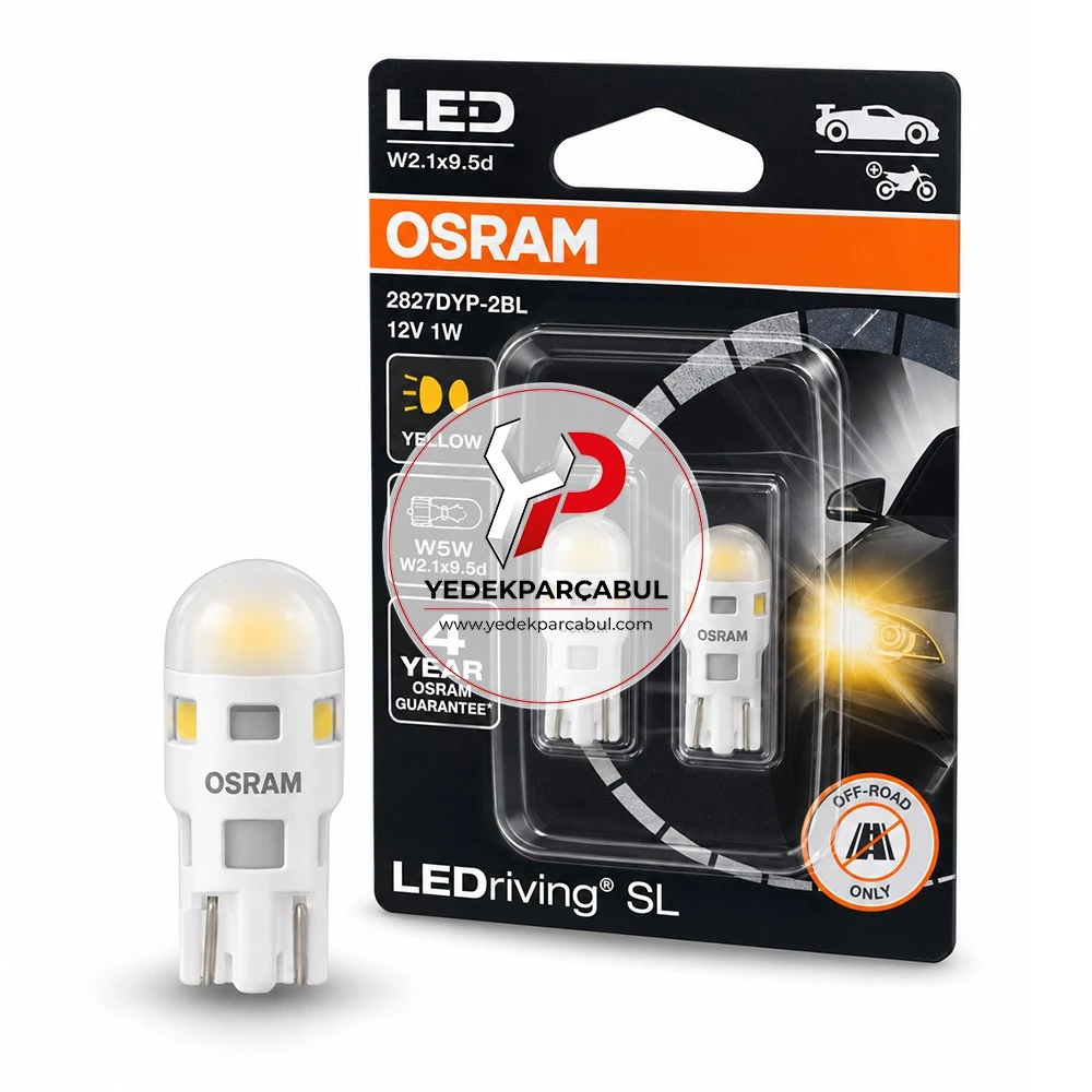 Osram Ampul W5W LEDriving® SL (Sarı) 12V 1W