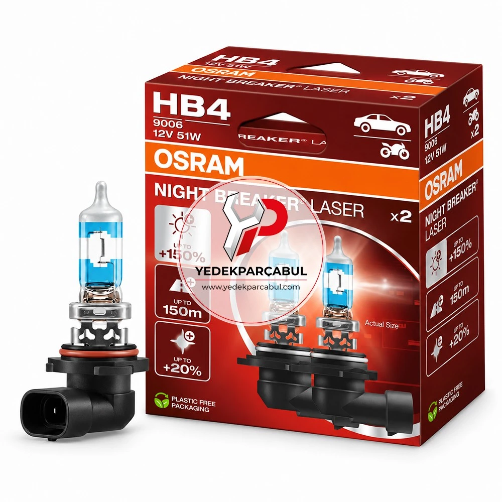 Osram Ampul HB4 Night Breaker® Laser 12V 51W