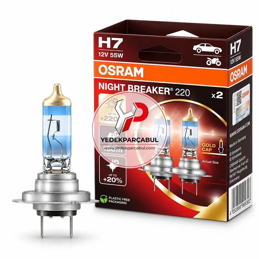 Osram Ampul H7 Night Breaker® 220 12V 55W