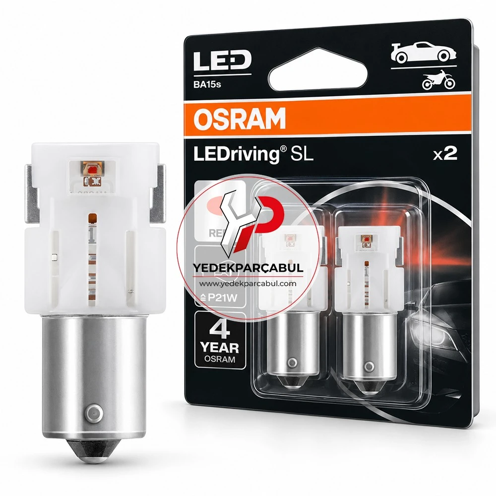 Osram Led Ampul P21W LEDriving® SL 12V 1.4W (Kırmızı)