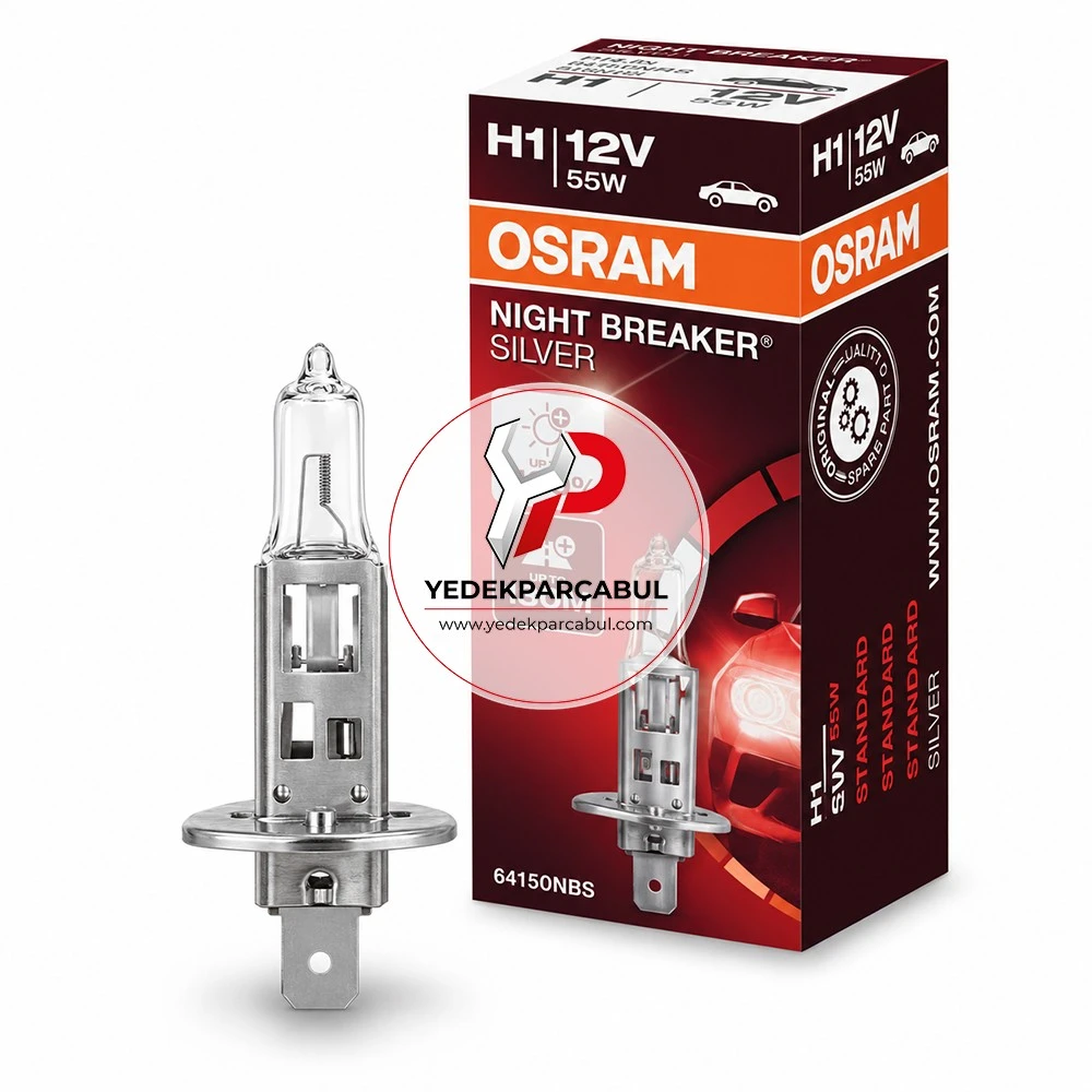 Osram Ampul H1 Night Breaker® Silver 12V 55W