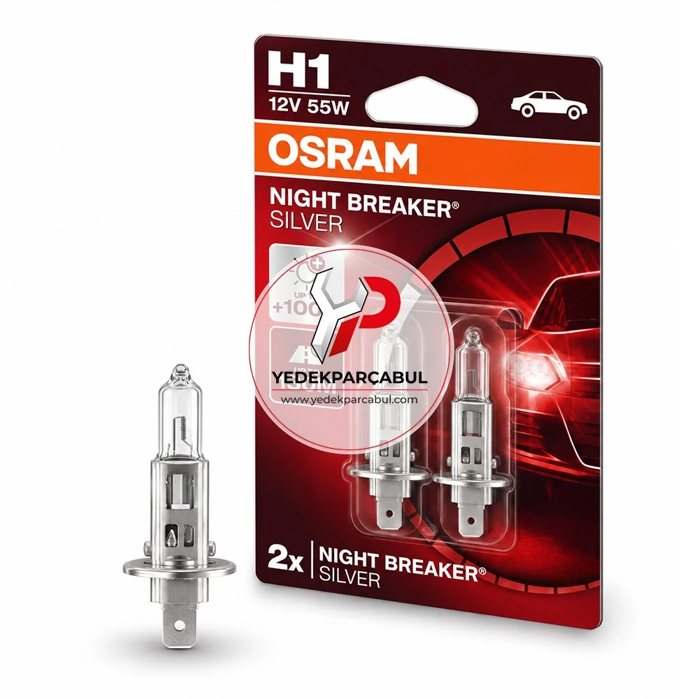 Osram Ampul H1 Night Breaker® Silver 12V 55W