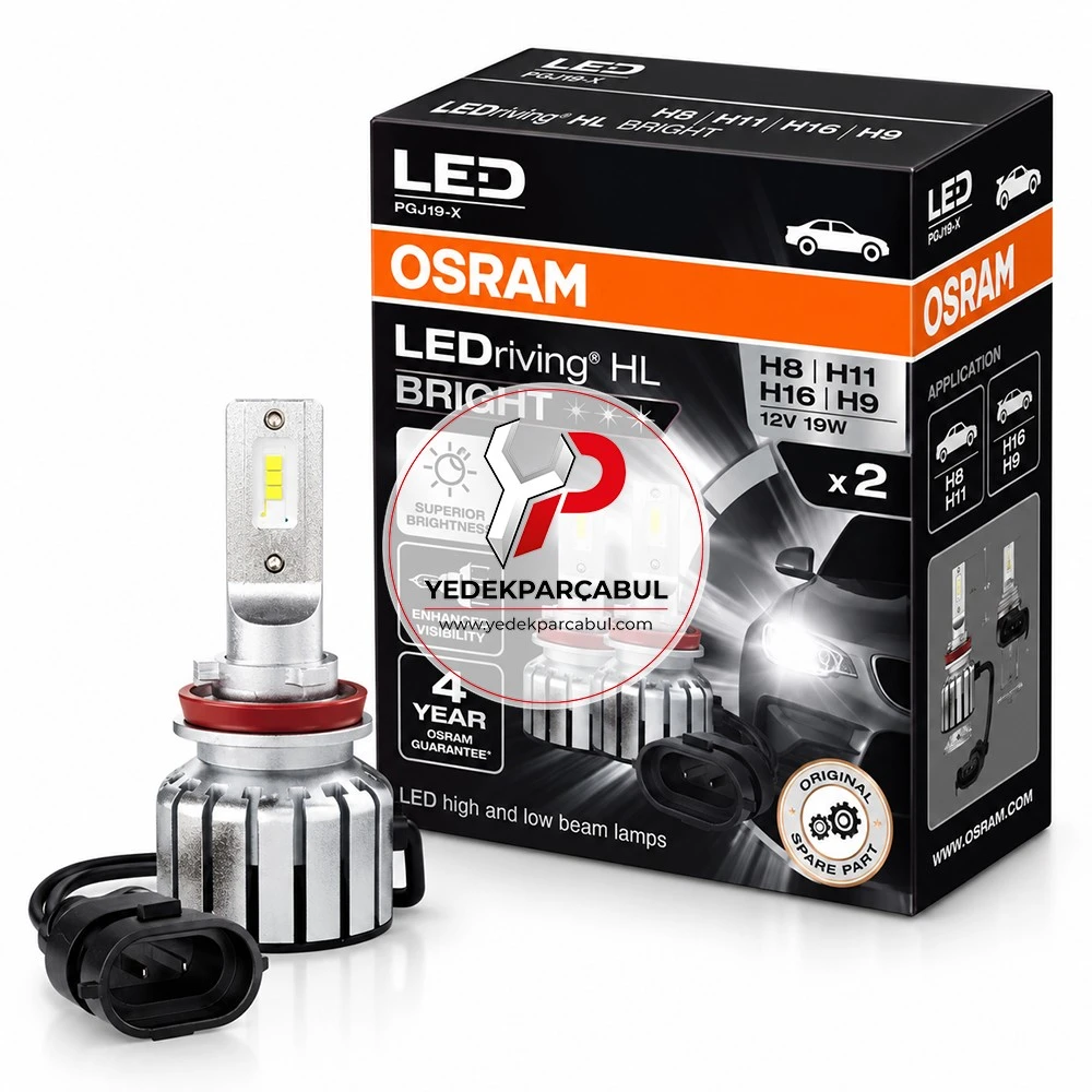 Osram Ampul H8/H11/H16/H9 LEDriving® HL Bright 12V 19W