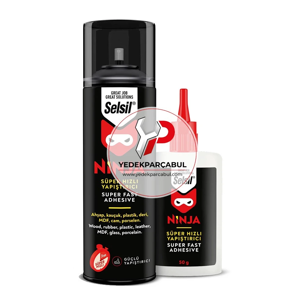 Selsil Süper Hızlı Yapıştırıcı 200ml Soğutucu - 50g Yapıştırıcı